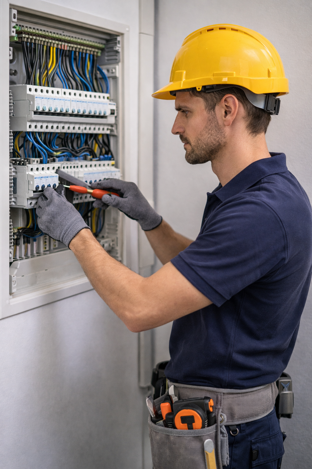 Elektricien aan het werk
